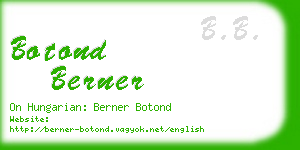 botond berner business card